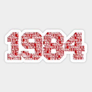 1984 War is Peace Sticker